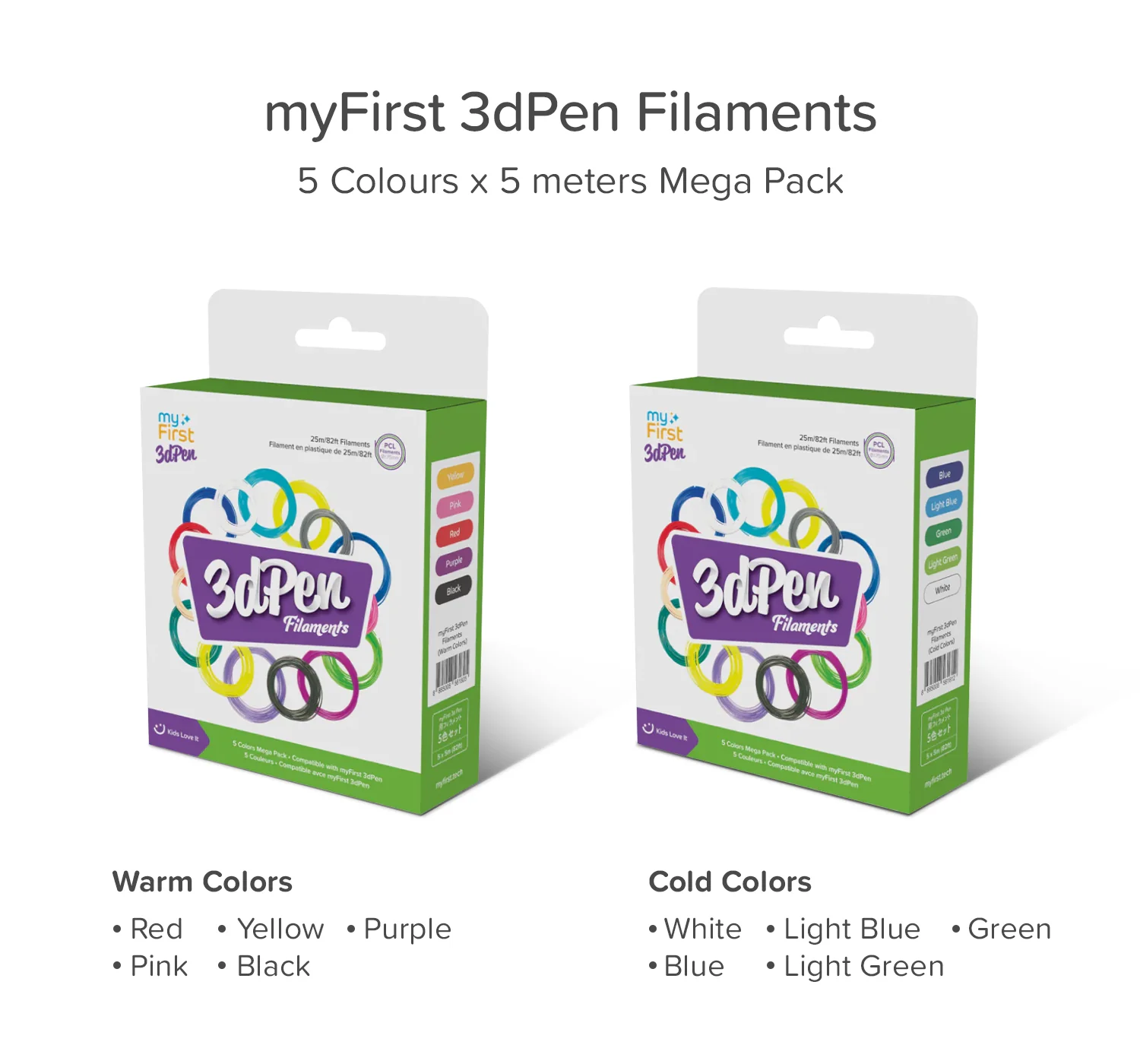 Filament Refill for 3dPen Make | PCL 5 Colors - Image 5