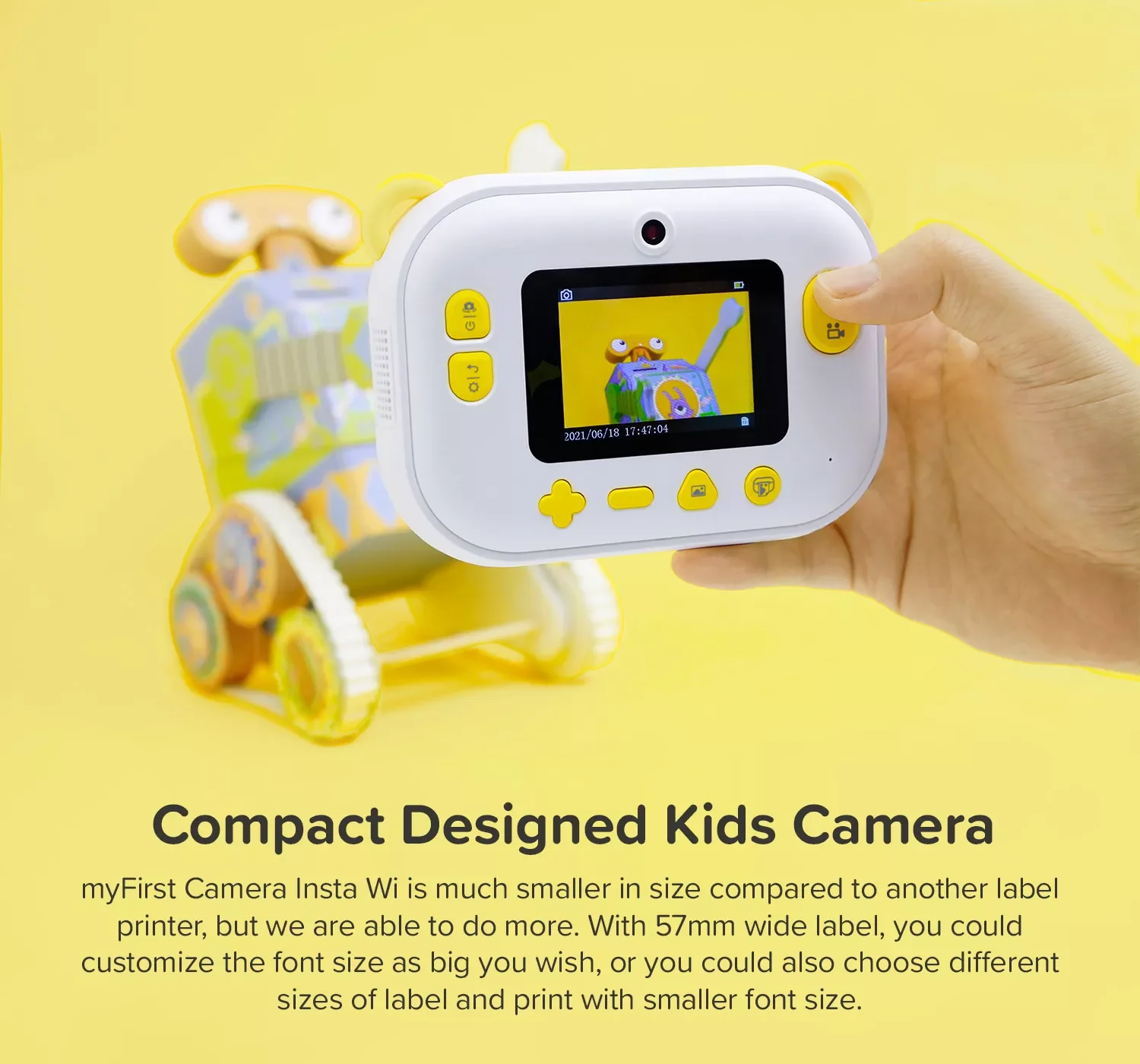 Instant Print Camera & Label Maker | Thermal Printer w/ Refills | myFirst Camera Insta Wi - Image 12